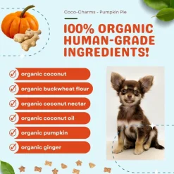 Cocotherapy Coco-Charms Training Treats for Dogs & Puppies, 5-oz