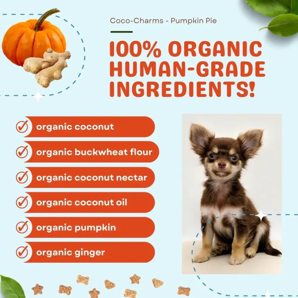 Cocotherapy Coco-Charms Training Treats for Dogs & Puppies, 5-oz