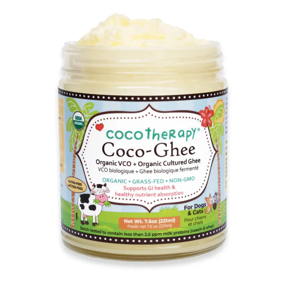 Cocotherapy Coco-Ghee USDA Certified Organic Coconut Oil with Organic Cultured Ghee, 7.5-oz