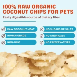 Cocotherapy Coconut Chips Raw Coconut for Dogs, Cats & Birds, 6-oz