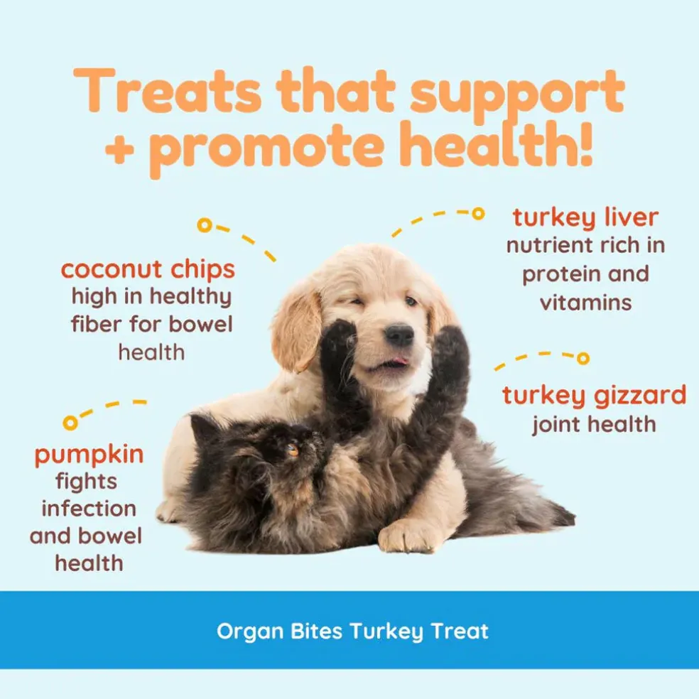 Cocotherapy Organ Bites! Raw Organ Meat Treat for Dogs and Cats, 3-oz