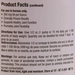 Conquer Equine Liquid Joint Supplement Oral Hyaluronic Acid for Horses