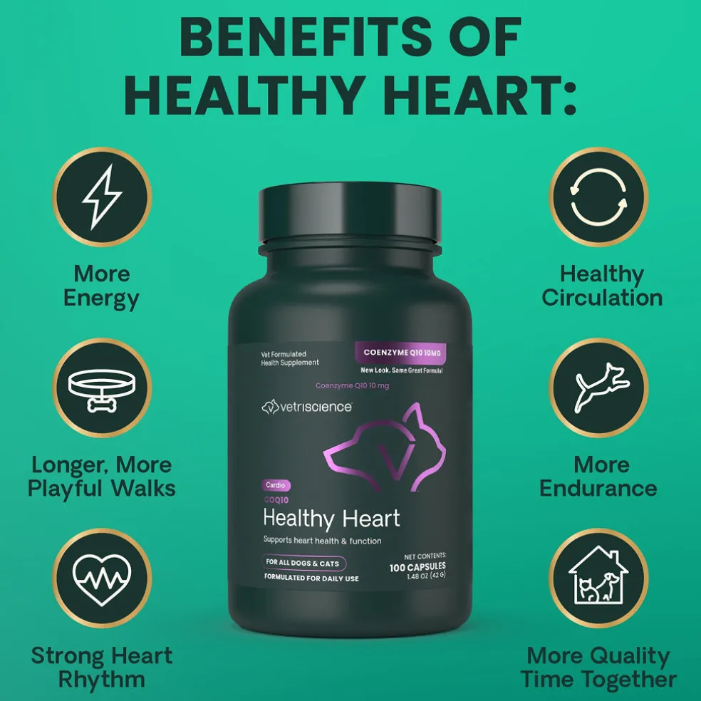 CoQ10 Healthy Heart Capsules for Dogs and Cats