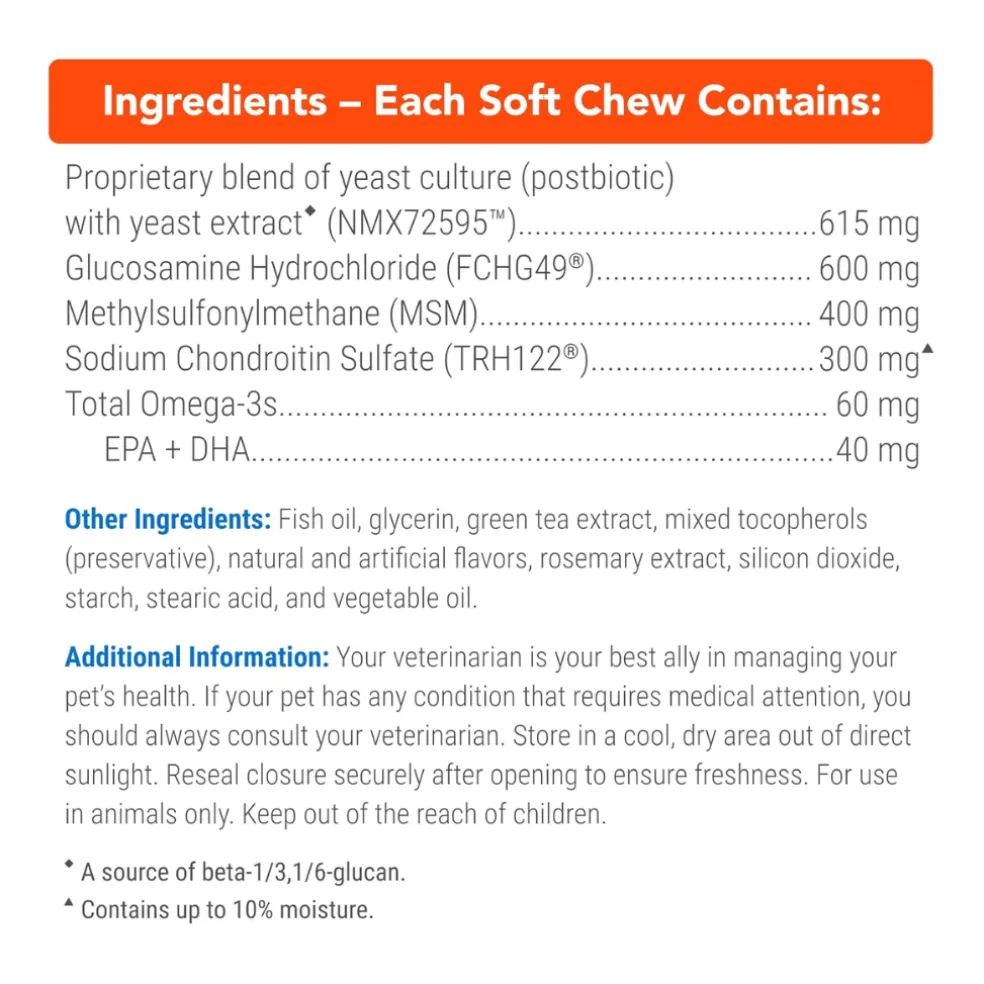 Cosequin Joint Health Supplement with Multifunctional Support (90 Soft Chews)