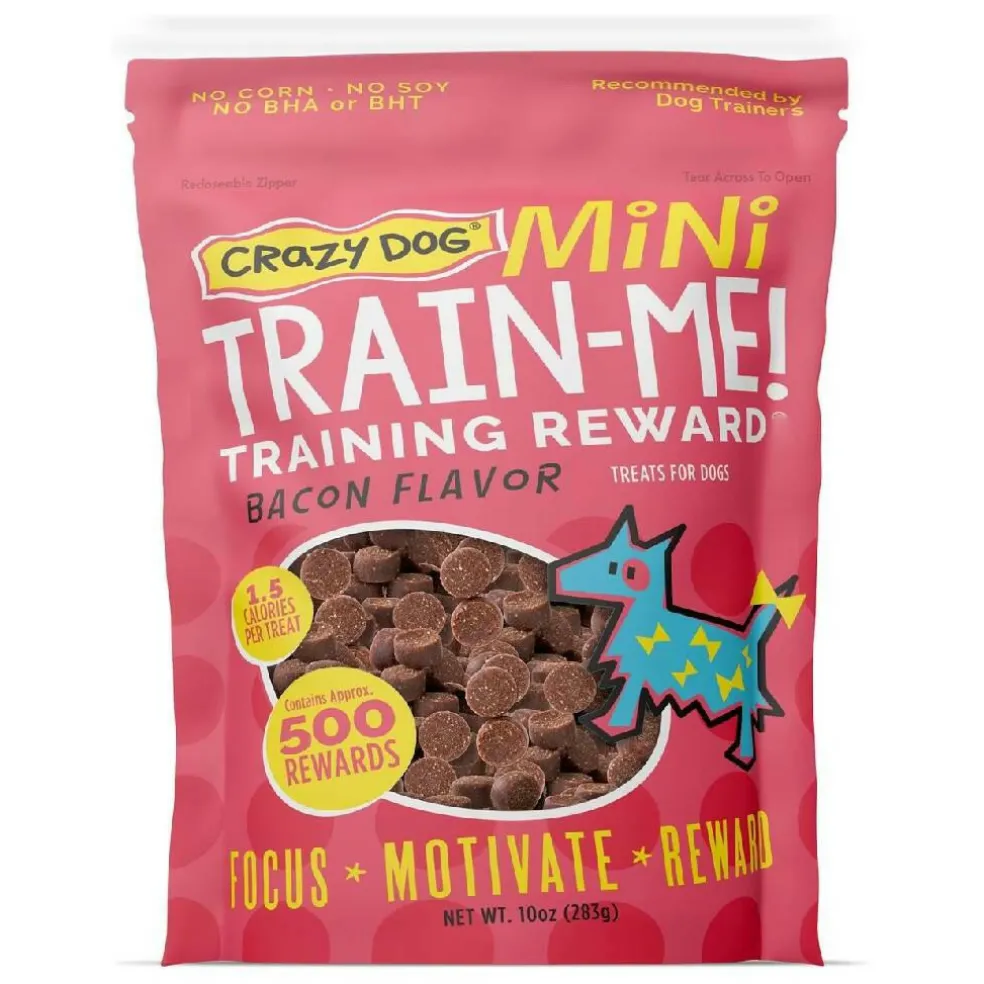 Crazy Dog Train-Me! Training Treat Minis Bacon Flavor (10 oz)