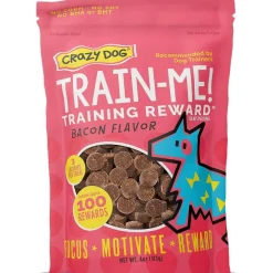 Crazy Dog Train-Me! Training Treats Bacon Flavor For Dogs (4 oz)