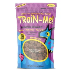 Crazy Dog Train-Me! Training Treat Minis Beef Flavor For Dog (10 oz)