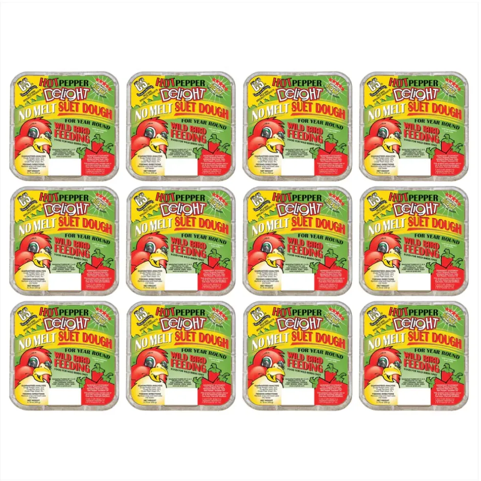 C&S Hot Pepper Delight No Melt Suet Dough for Wild Birds (11.75 oz)