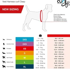 Curli Vest Harness curli Clasp Air-Mesh Sun Orange for Dogs