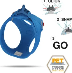 Curli Vest Harness curli Clasp Air-Mesh Blue