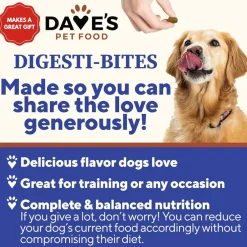 Dave's Digesti-Bites Freeze-Dried Chicken, Rice & Pumpkin Dog Treats