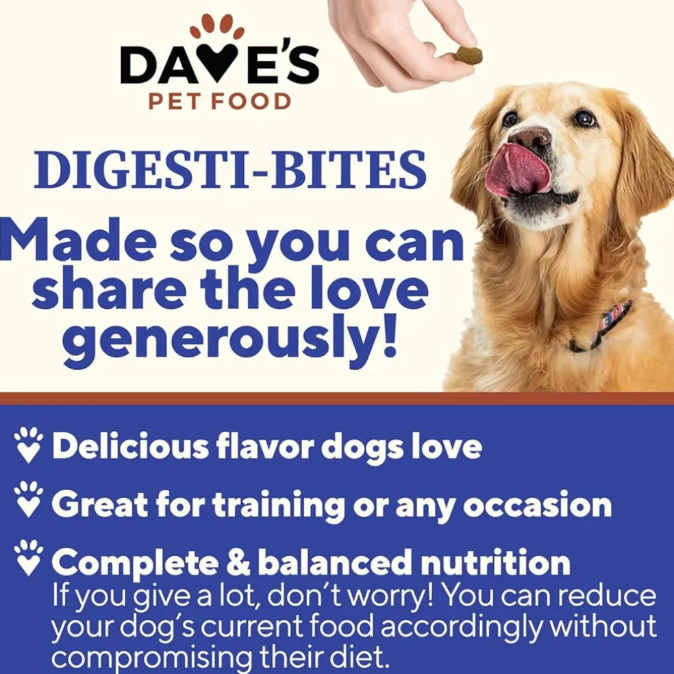 Dave's Digesti-Bites Freeze-Dried Beef, Rice & Pumpkin Dog Treats
