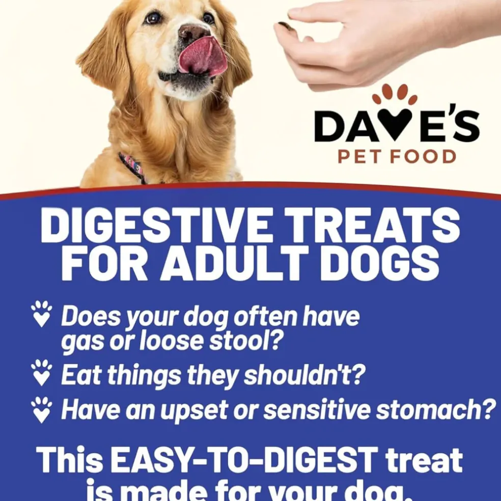 Dave's Pet Food Digestive-Friendly Sweet Potato & Pumpkin Recipe Treats For Dogs (5 oz)