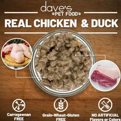 Dave's Pet Food Farmyard Fowl Stew Grain-Free Canned Wet Cat Food, 5.5-oz can, case of 24