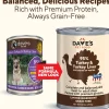 Dave's Pet Food 95% Premium Turkey & Turkey Liver Grain-Free Recipe Canned Wet Dog Food, 12.5-oz, case of 12