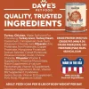 Dave's Pet Food 95% Premium Turkey & Chicken Pate Limited Ingredient Grain-Free Canned Wet Dog Food, 12.5-oz can, case of 12