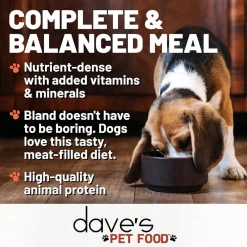 Dave's Pet Food 95% Premium Turkey & Chicken Pate Limited Ingredient Grain-Free Canned Wet Dog Food, 12.5-oz can, case of 12