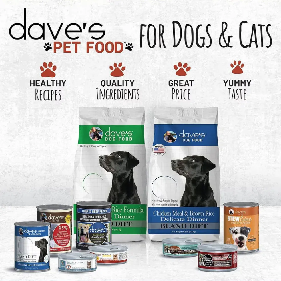 Dave's Pet Food Saucey Pate Chicken & Duck Recipe Grain-Free Canned Wet Cat Food, 5.5-oz can, case of 24
