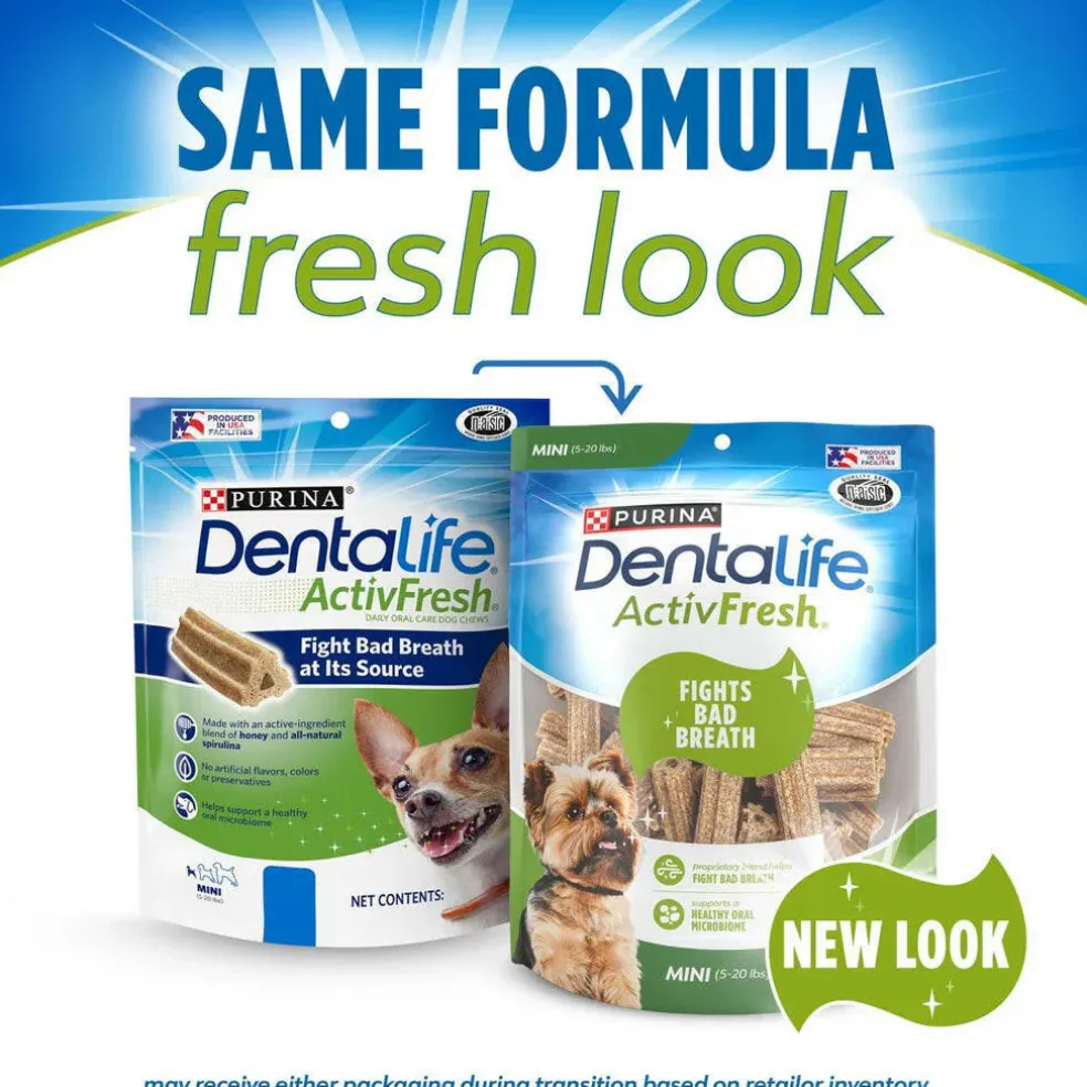 DentaLife ActivFresh Daily Mini Dental Dog Treats, 56 count