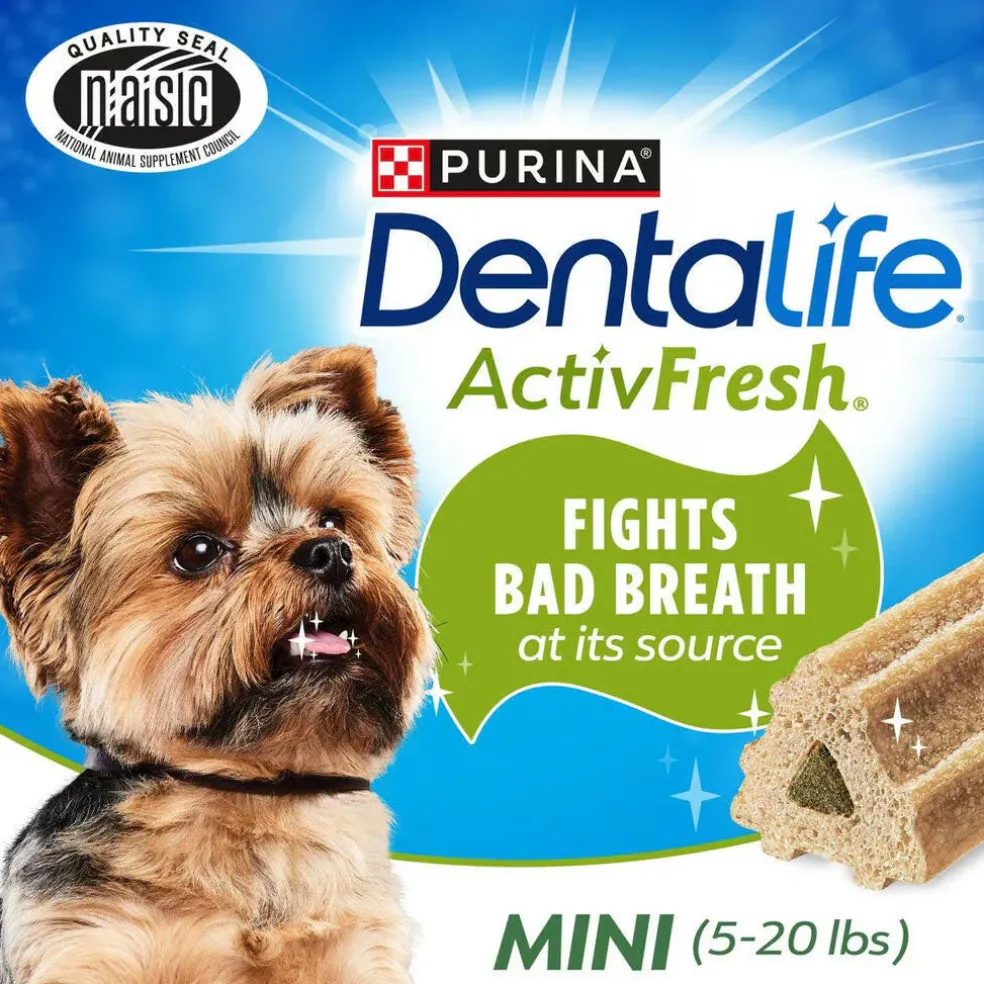 DentaLife ActivFresh Daily Mini Dental Dog Treats, 56 count