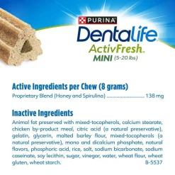 DentaLife ActivFresh Daily Mini Dental Dog Treats, 56 count