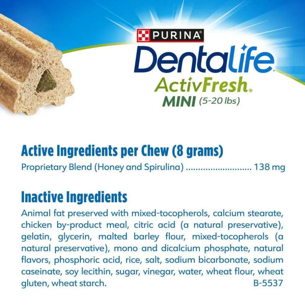 DentaLife ActivFresh Daily Mini Dental Dog Treats, 56 count