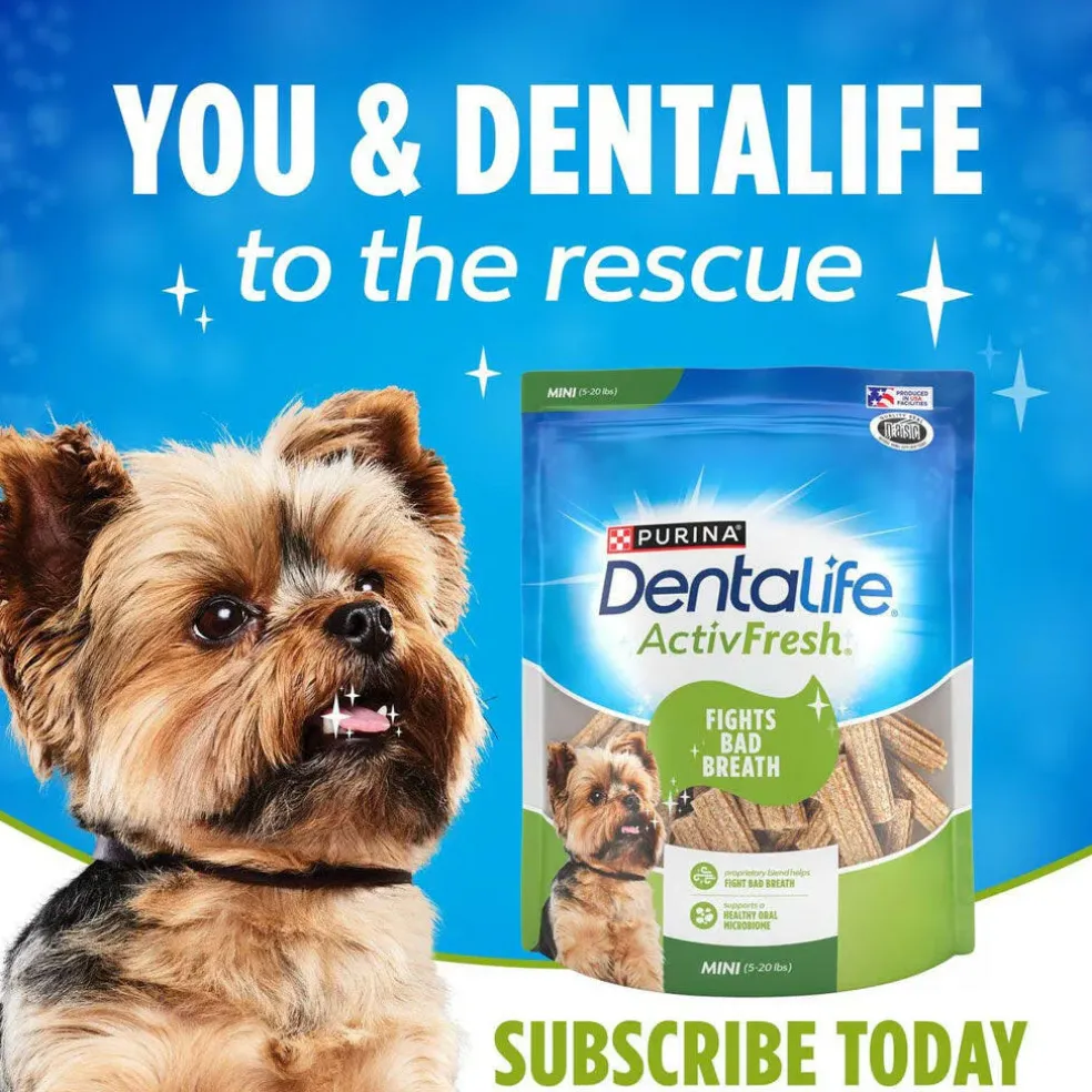 DentaLife ActivFresh Daily Mini Dental Dog Treats, 56 count