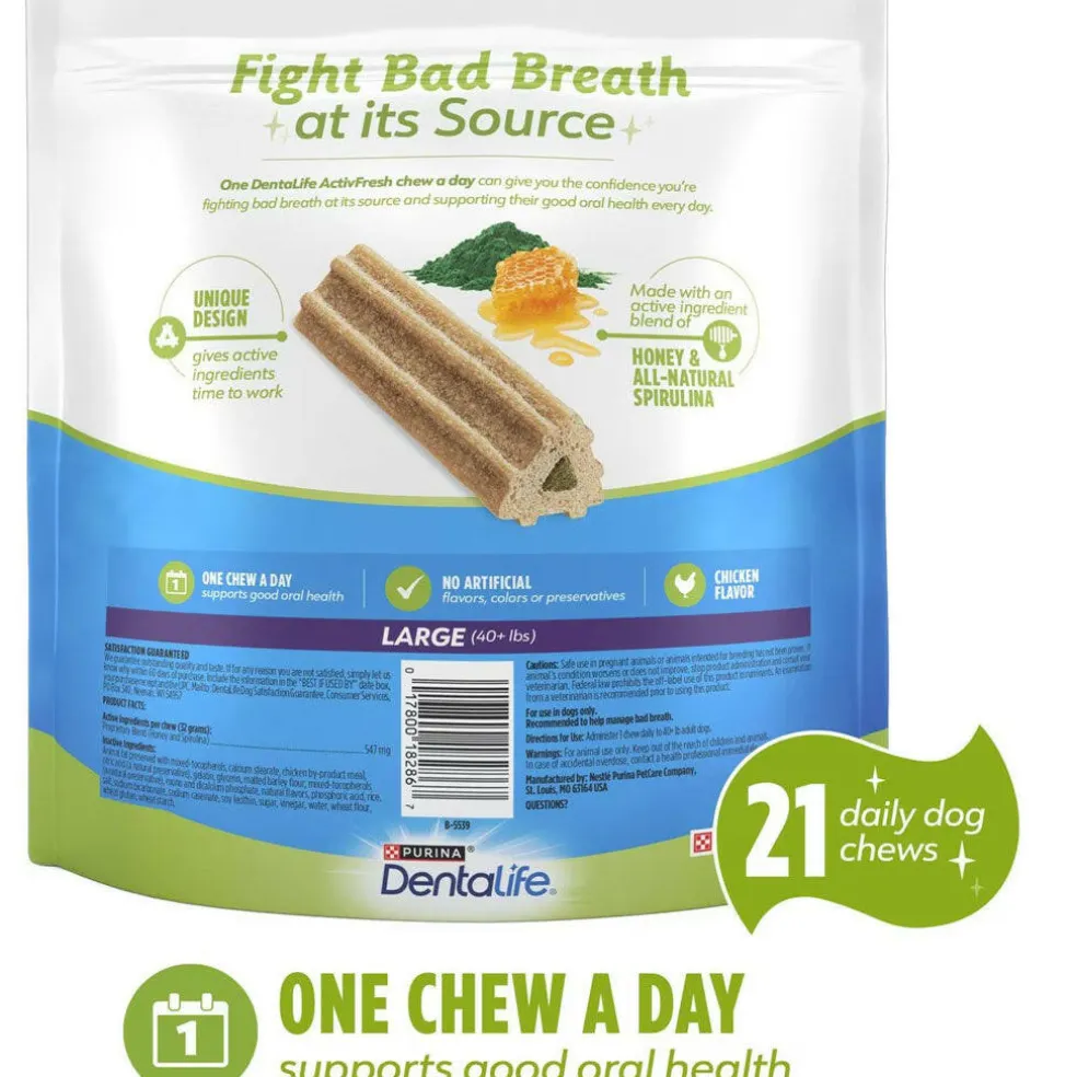 DentaLife ActivFresh Daily Oral Care Large Dental Dog Treats