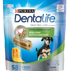 DentaLife Daily Oral Care Mini Dental Dog Treats, 58 Chews