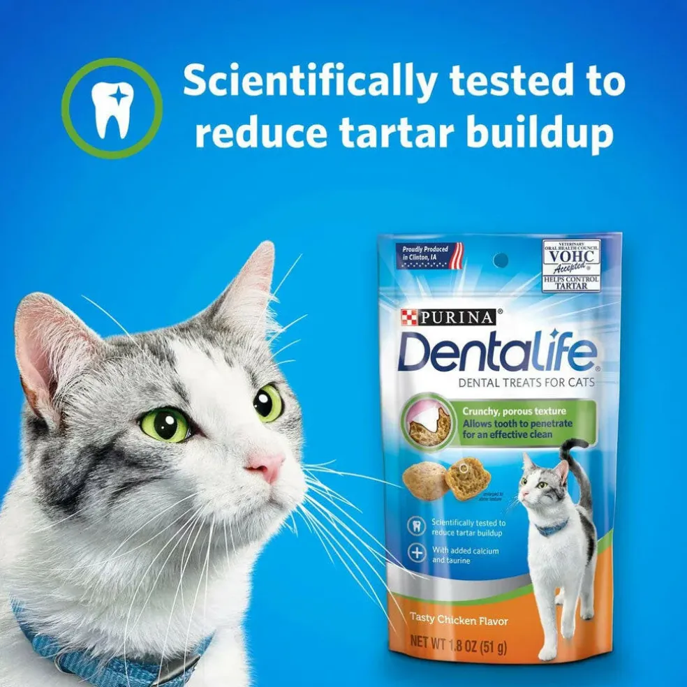 DentaLife Tasty Chicken Flavor Dental Cat Treats, 1.8-oz