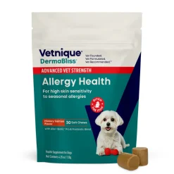 Dermabliss Advanced Vet Strength Seasonal Allergy Health Chews for Dogs