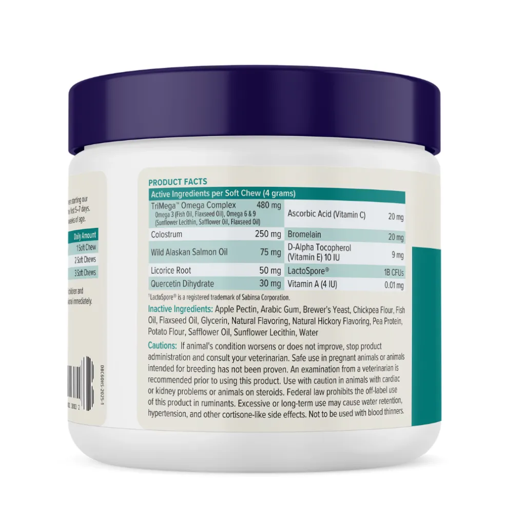 Dermabliss Seasonal Allergy Health & Immune Soft Chews for Dogs