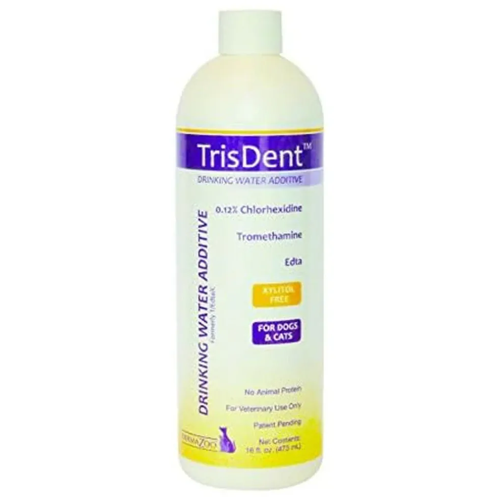DermaZoo TrisDent Dental Water Additive For Dogs & Cats (16 oz)