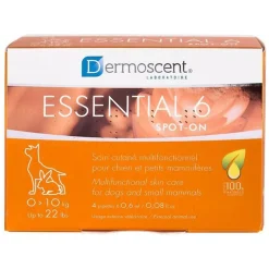 Dermoscent Essential 6 Spot-On for Small Dogs up to 22 lbs (4 count)