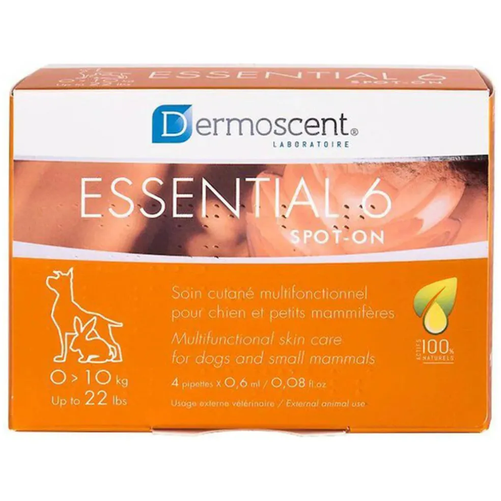 Dermoscent Essential 6 Spot-On for Small Dogs up to 22 lbs (4 count)