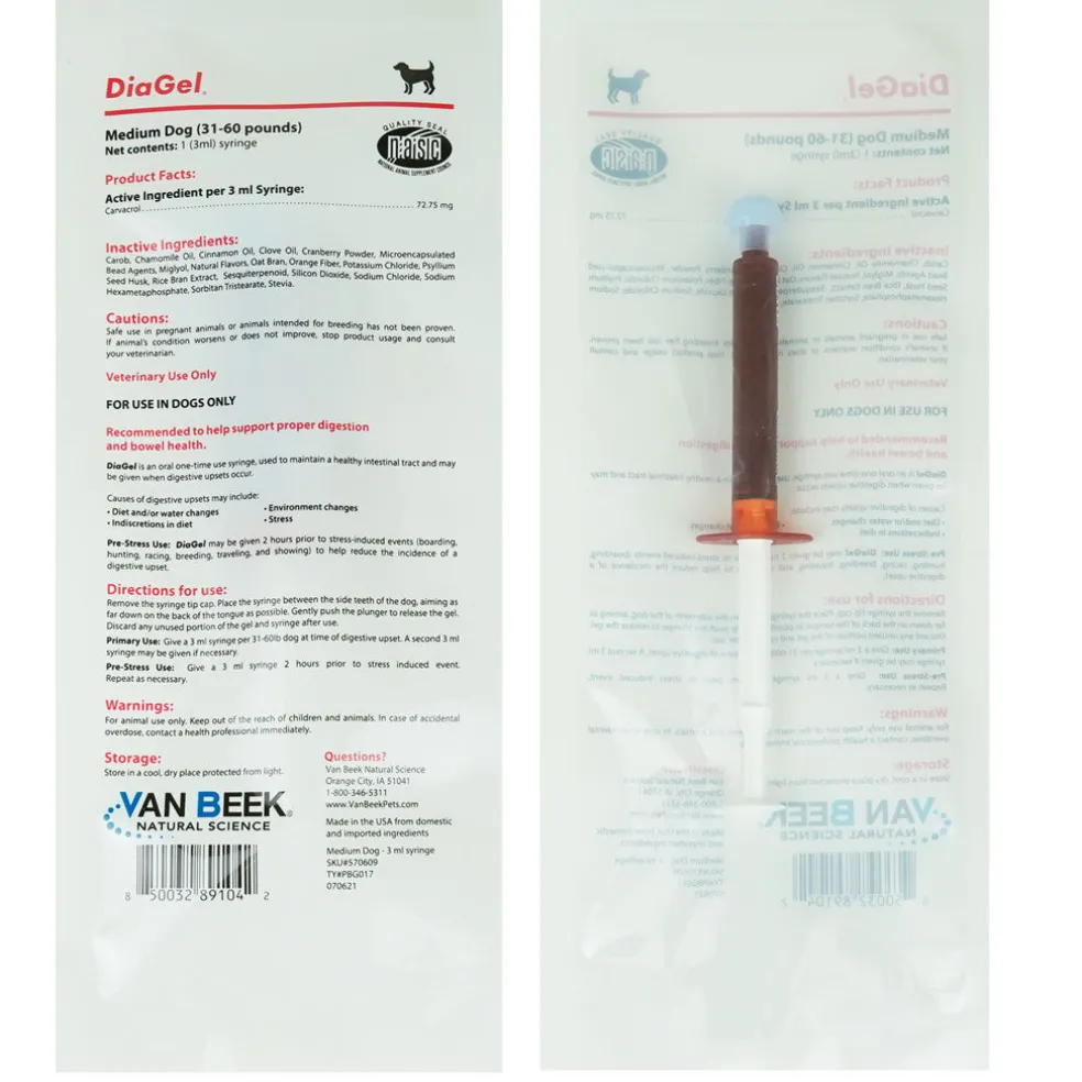 DiaGel Anti-Diarrheal Gel for Medium Dogs (3 ml)
