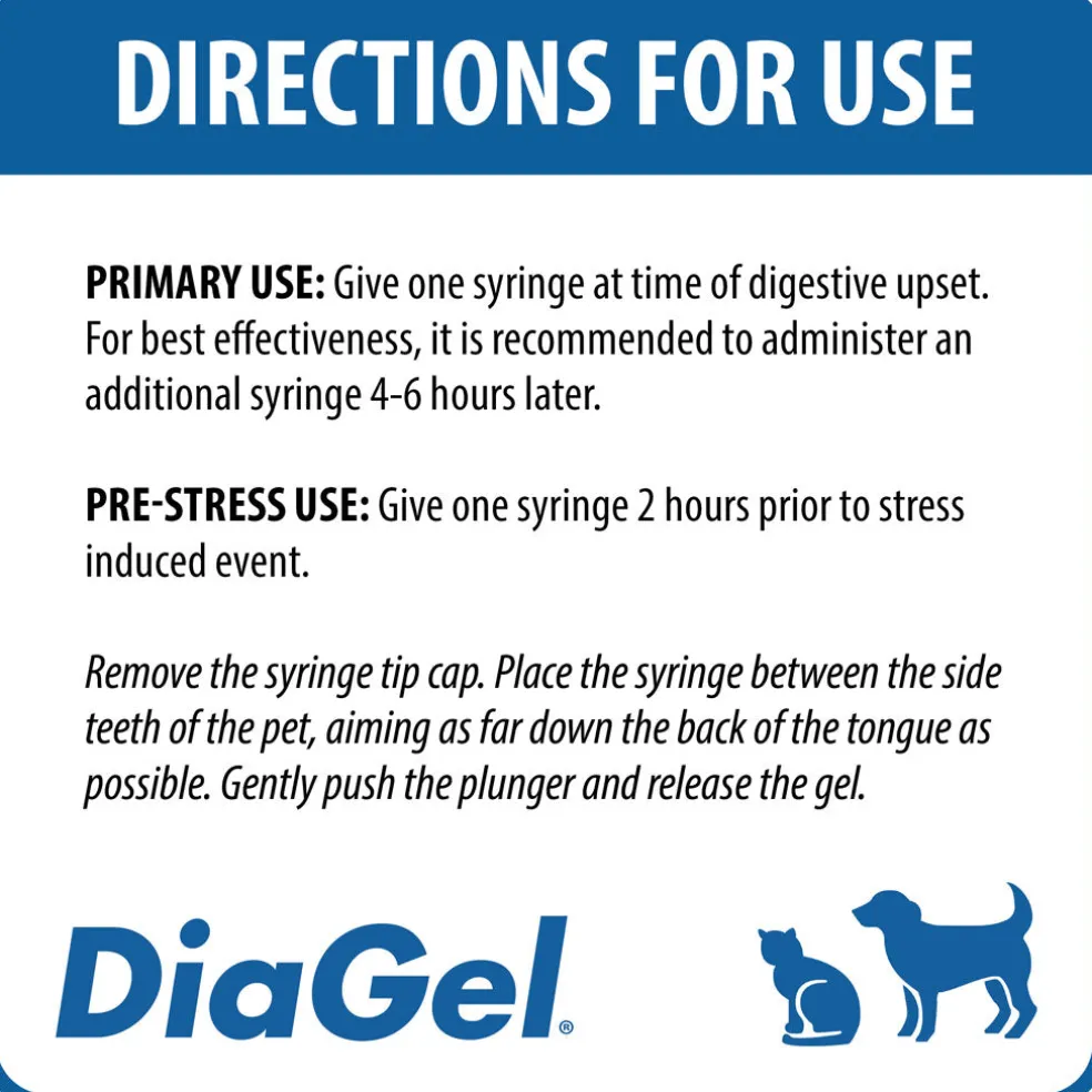 DiaGel Anti-Diarrheal Gel for Medium Dogs (3 ml)