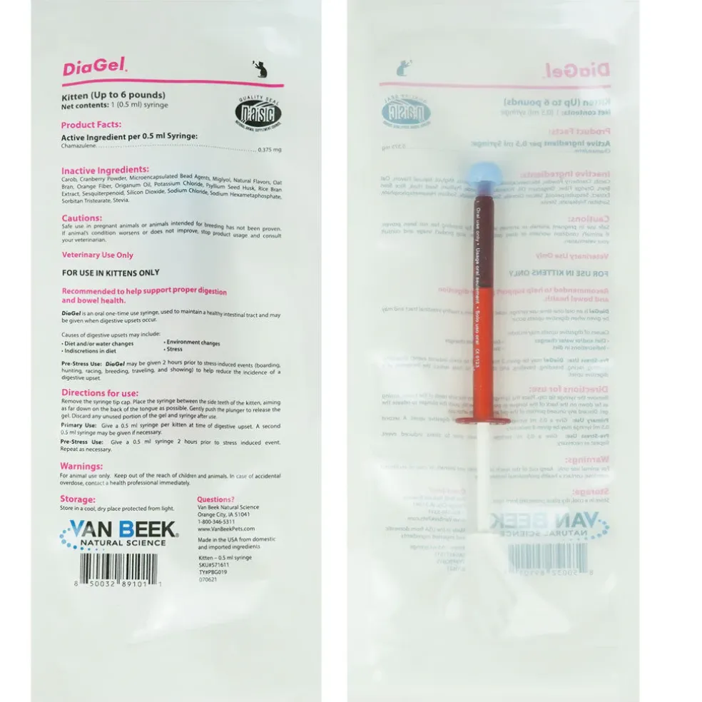 DiaGel Anti-Diarrheal Gel for Kittens (0.5 ml)