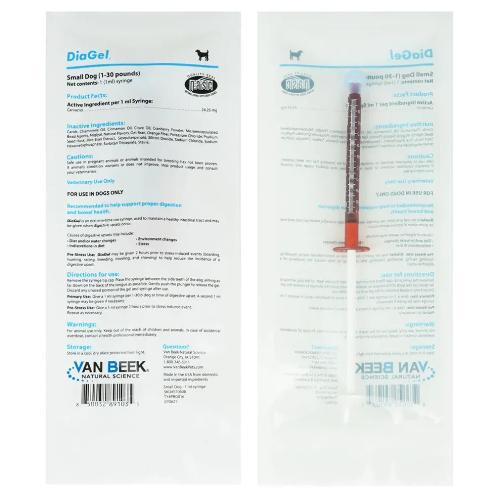 DiaGel Anti-Diarrheal Gel for Small Dogs (1 ml)