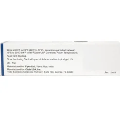 Diclofenac (Generic) Sodium Topical Gel 1% , 100-gm