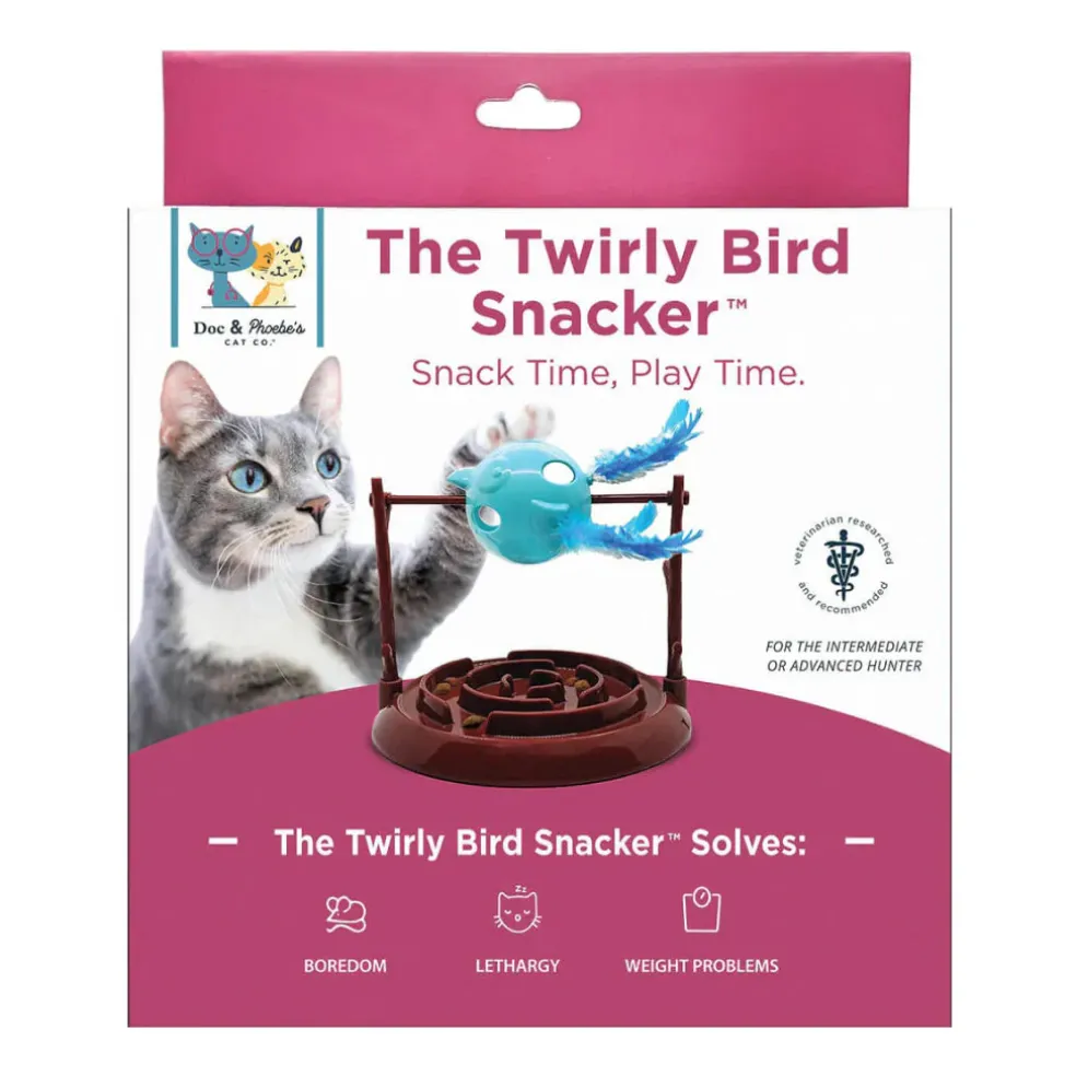Doc & Phoebe Twirly Bird Treat Dispenser For Cats