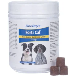 Doc Roys Forti Cal for Dogs, 120 ct Soft Chews