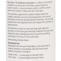 Doc Roy's GI Synbiotics for Dogs and Cats, 454 gm Granules