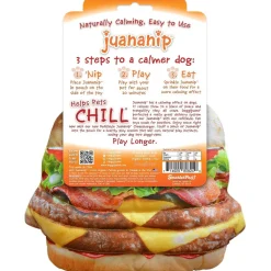 Doggijuana Get the Munchies Refillable Juananip Cheeseburger Squeaky Plush Dog Toy