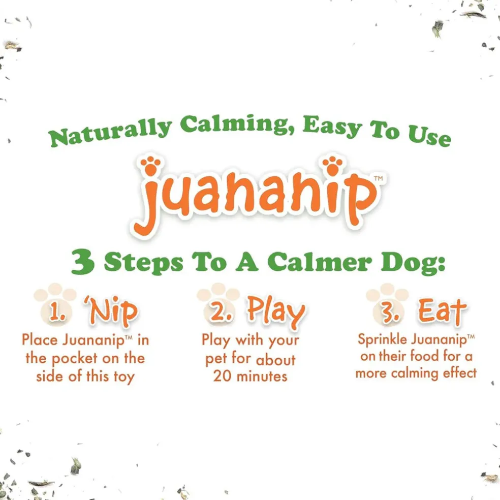 Doggijuana Get the Munchies Refillable Juananip Pizza Squeaky Plush Dog Toy, 1 count