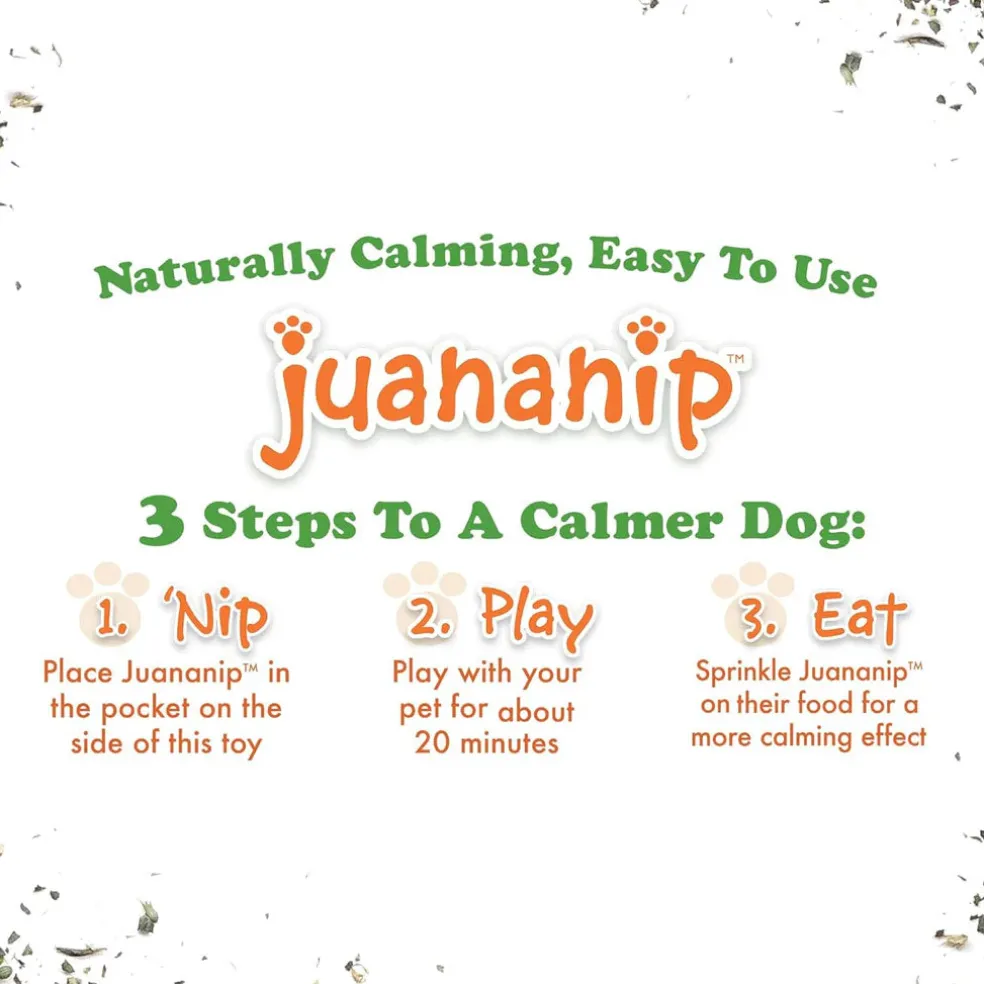 Doggijuana Tuffer Chewer Refillable Juananip Donut Tough Squeaky Dog Plush Toy, 1 count