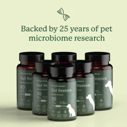 Doggy Biome Gut Restore Supplement FMT Capsules for Dogs