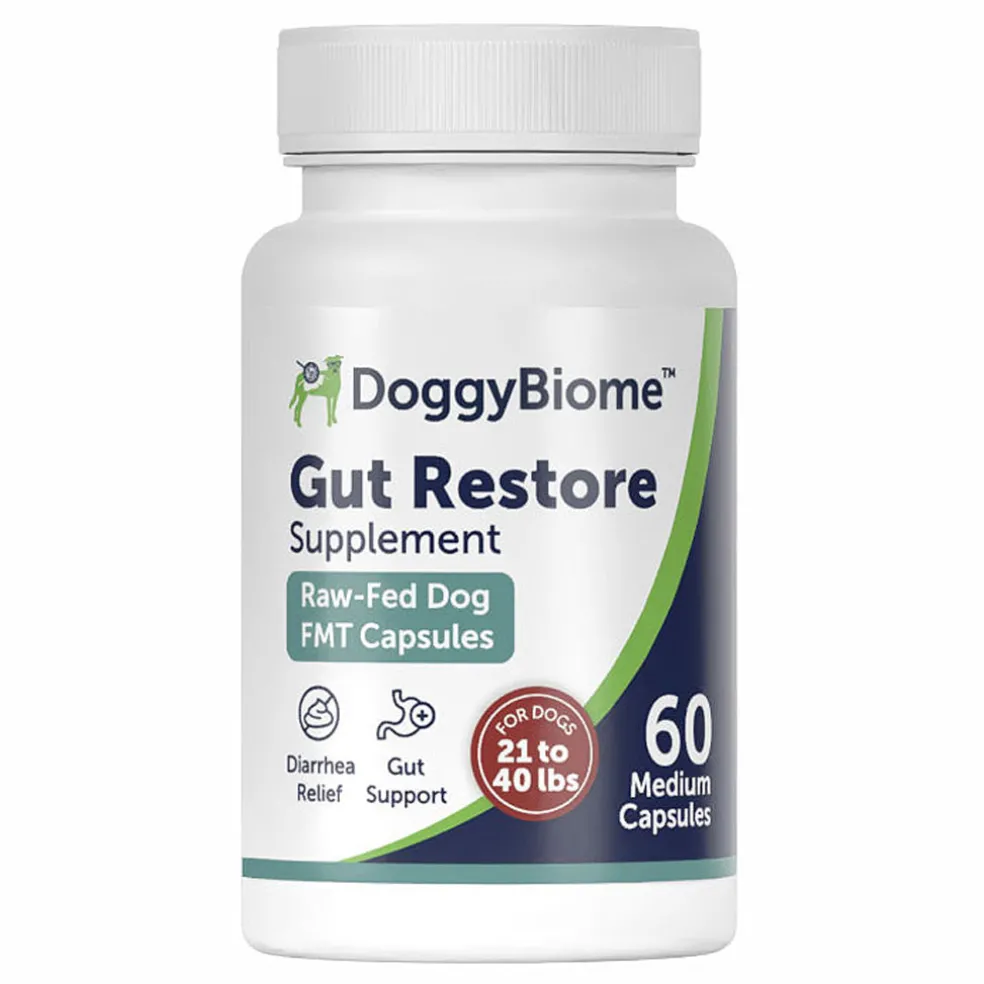 Doggy Biome Gut Restore Supplement Raw-Fed FMT Capsules for Dogs