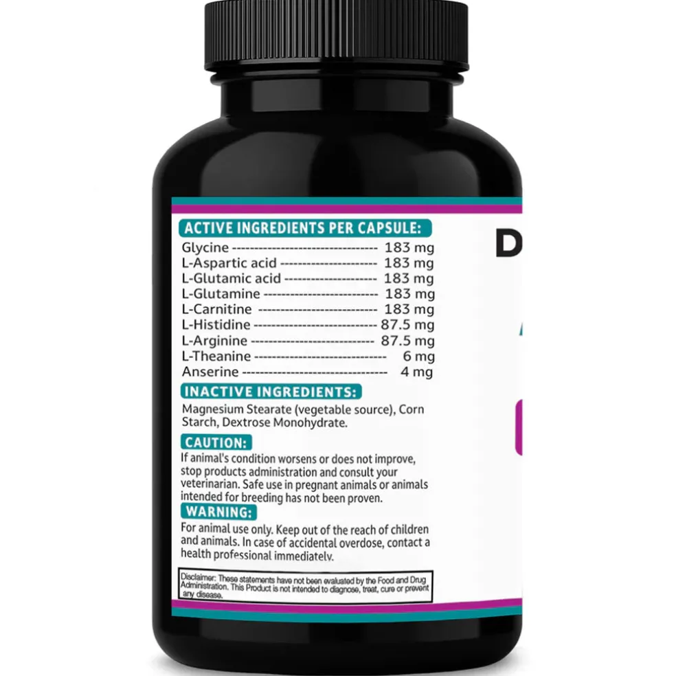 Doggy Naturals Aminodyl Advanced Kidney Support for Dogs & Cats, 120 capsules