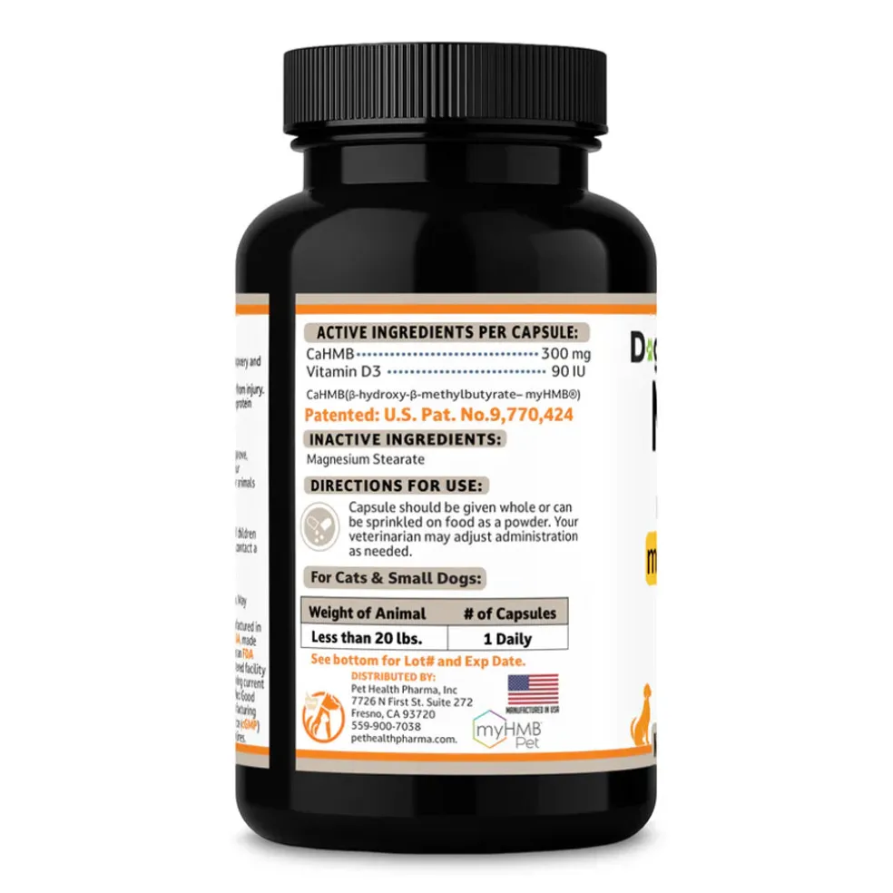 Doggy Naturals MuscleX Advance Muscle Development for Dogs & Cats, 90 capsules